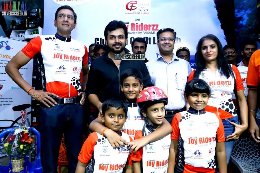 Karthi Sivakumar at Launch of CF Square Cycling Club and Team Jersey