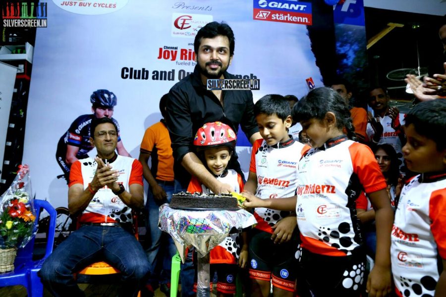 Karthi Sivakumar at Launch of CF Square Cycling Club and Team Jersey