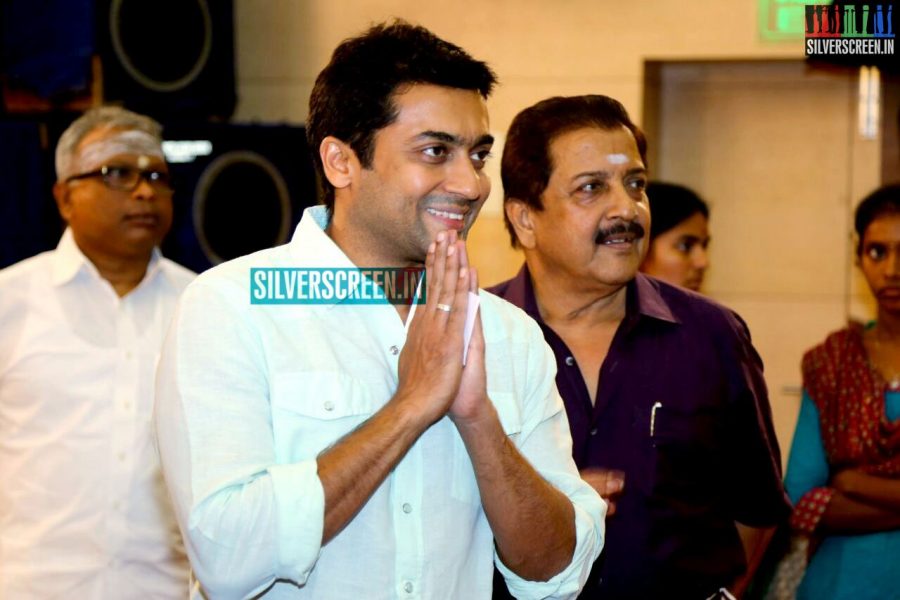 Suriya and Karthi at the Sivakumar Charitable Trust 36th Awards Ceremony