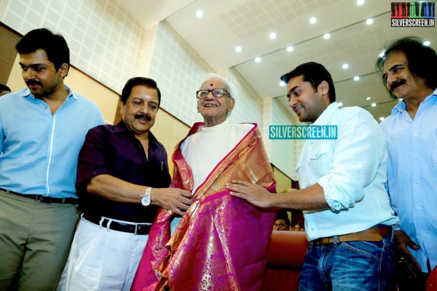 Suriya and Karthi at the Sivakumar Charitable Trust 36th Awards Ceremony