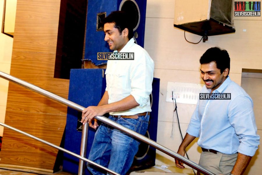 Suriya and Karthi at the Sivakumar Charitable Trust 36th Awards Ceremony