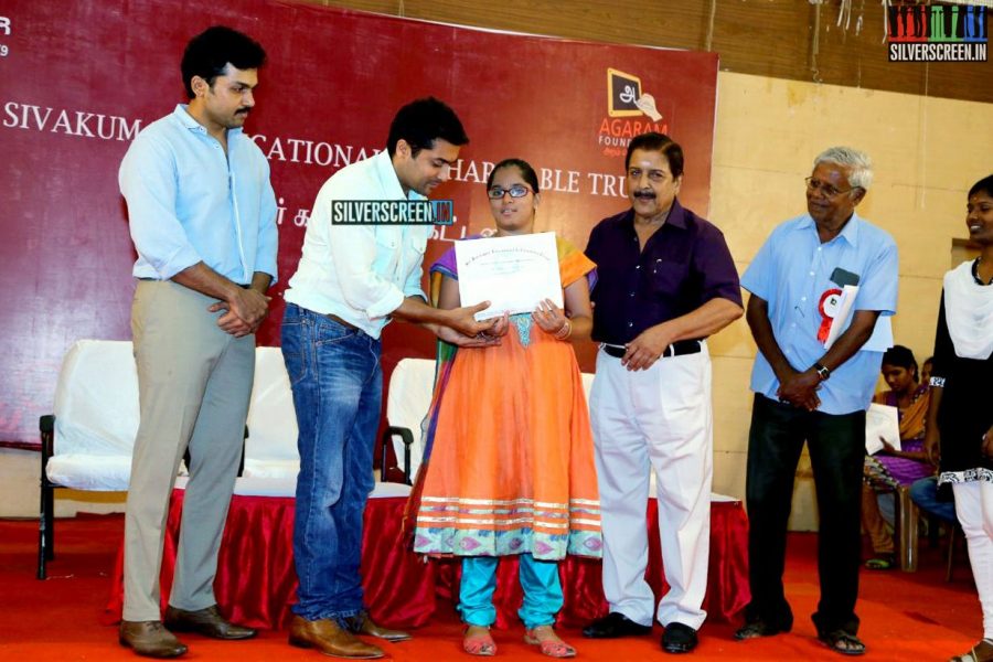 Suriya and Karthi at the Sivakumar Charitable Trust 36th Awards Ceremony