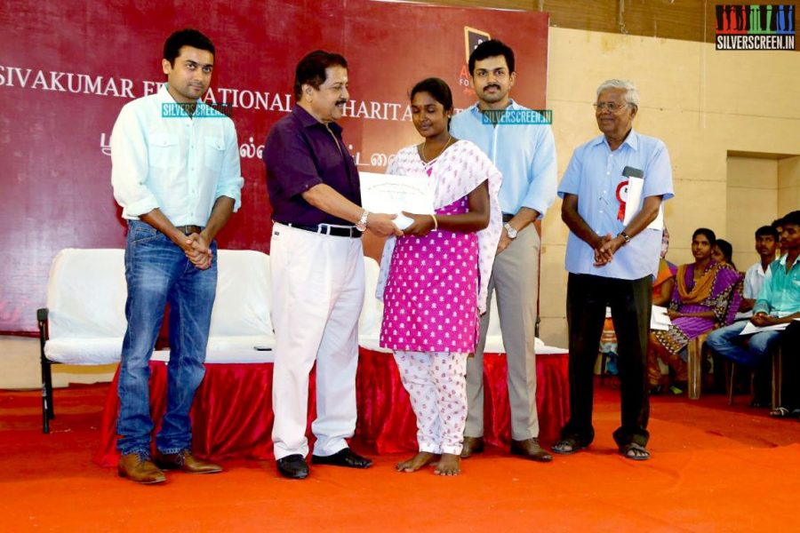 Suriya and Karthi at the Sivakumar Charitable Trust 36th Awards Ceremony