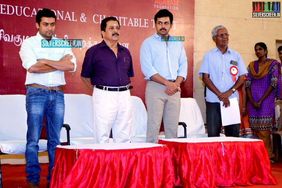 Suriya and Karthi at the Sivakumar Charitable Trust 36th Awards Ceremony