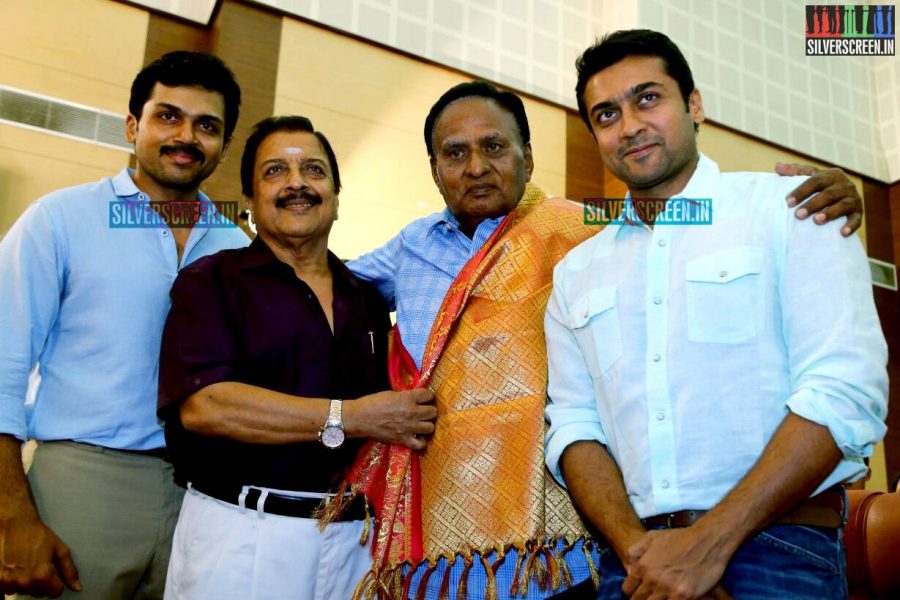 Suriya and Karthi at the Sivakumar Charitable Trust 36th Awards Ceremony