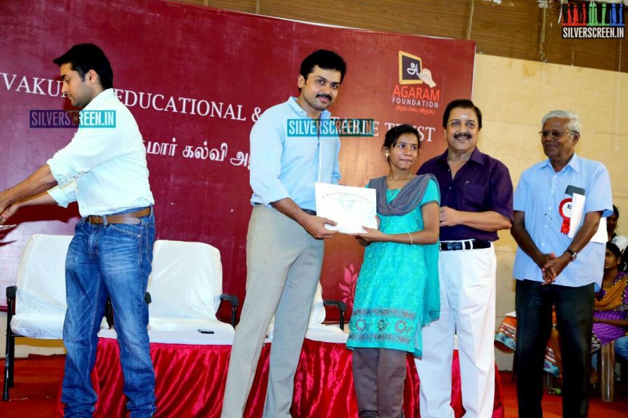 Suriya and Karthi at the Sivakumar Charitable Trust 36th Awards Ceremony