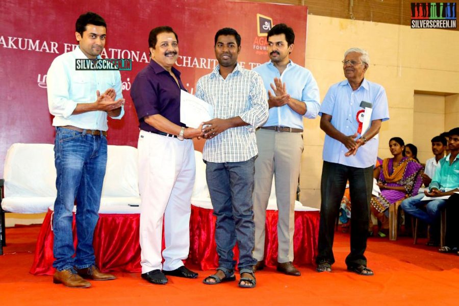 Suriya and Karthi at the Sivakumar Charitable Trust 36th Awards Ceremony