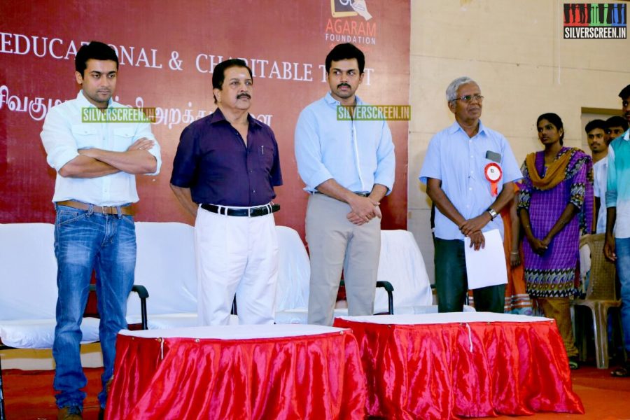 Suriya and Karthi at the Sivakumar Charitable Trust 36th Awards Ceremony