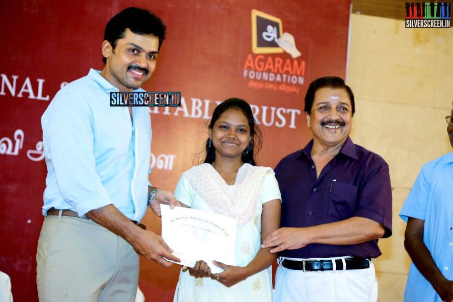 Suriya and Karthi at the Sivakumar Charitable Trust 36th Awards Ceremony