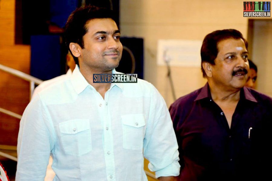 Suriya and Karthi at the Sivakumar Charitable Trust 36th Awards Ceremony