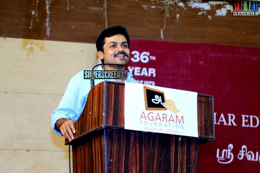 Karthi at the Sivakumar Charitable Trust 36th Awards Ceremony