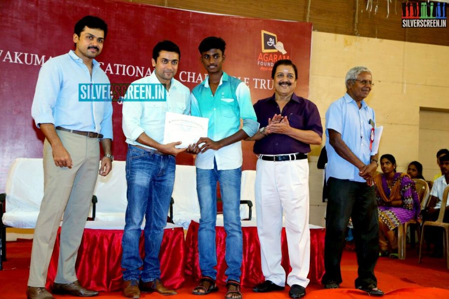 Suriya and Karthi at the Sivakumar Charitable Trust 36th Awards Ceremony