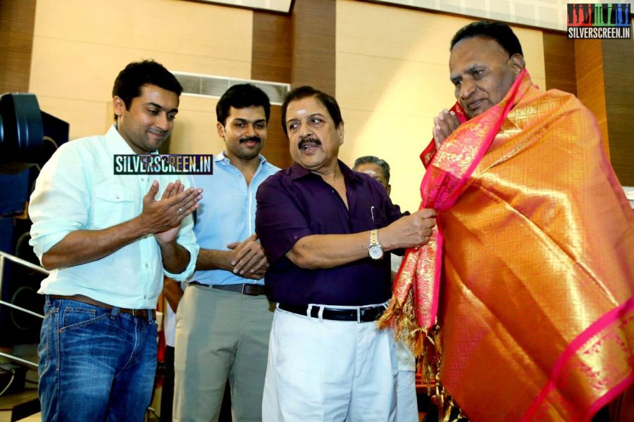 Suriya and Karthi at the Sivakumar Charitable Trust 36th Awards Ceremony