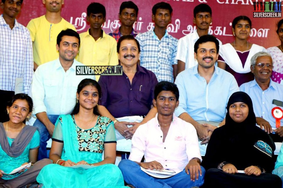 Suriya and Karthi at the Sivakumar Charitable Trust 36th Awards Ceremony