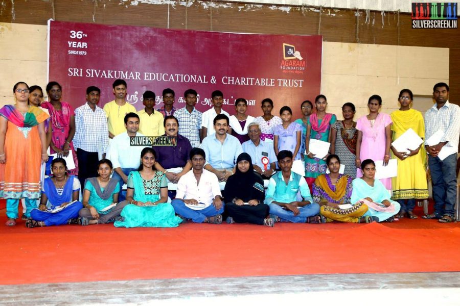 Suriya and Karthi at the Sivakumar Charitable Trust 36th Awards Ceremony