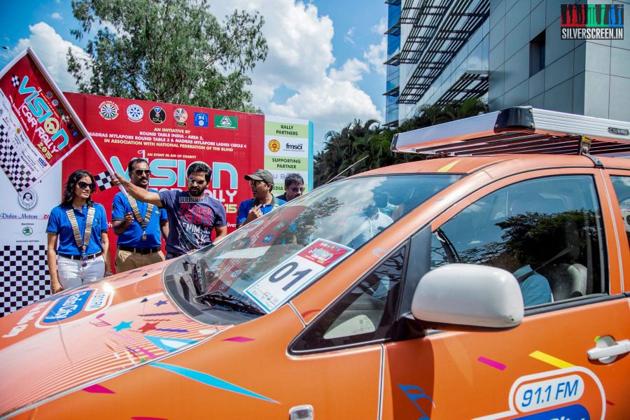 Vaibhav Reddy Flags Off Vision Car Rally HQ Photos