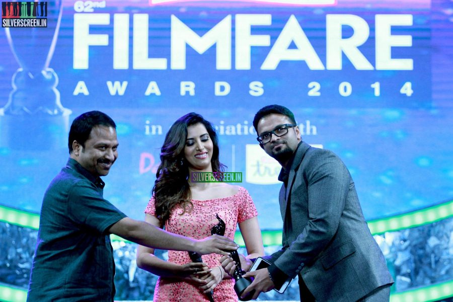 Jayasurya and Manasvi Mamgai at the 62nd Filmfare Awards South Photos
