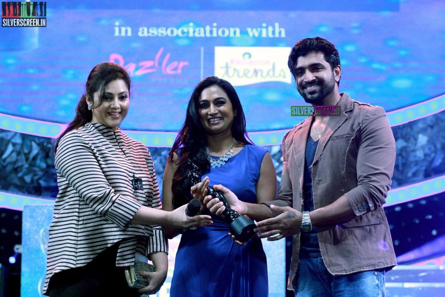 Meena and Arun Vijay at the 62nd Filmfare Awards South Photos