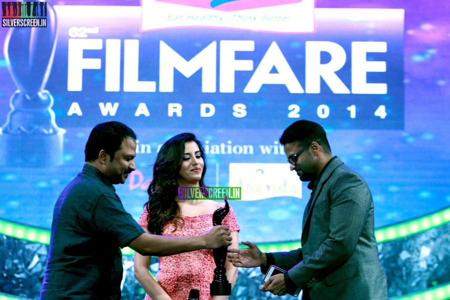 Jayasurya and Manasvi Mamgai at the 62nd Filmfare Awards South Photos