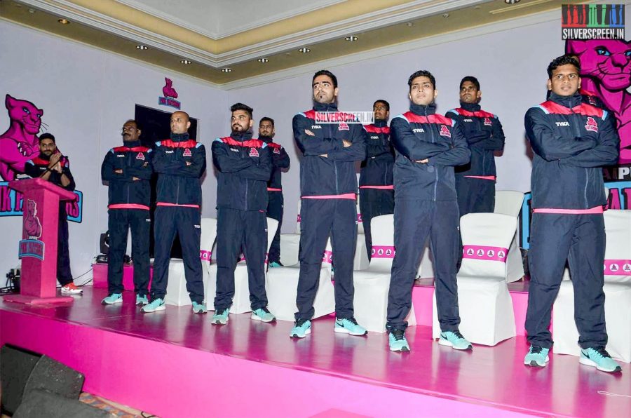 Abhishek Bachchan at Pink Panthers Press Meet