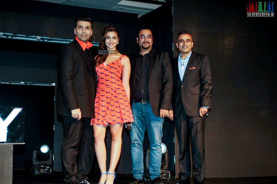 Alia Bhatt and Karan Johar Launch Colors Infinity