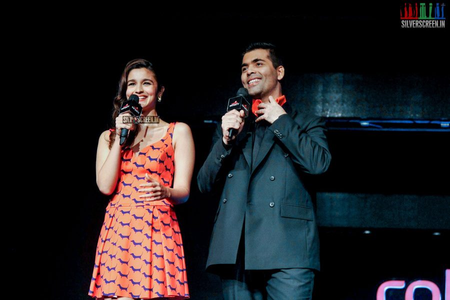 Alia Bhatt and Karan Johar Launch Colors Infinity