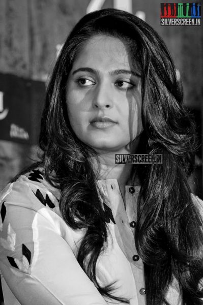 Anushka Shetty at Rudhramadevi Press Meet