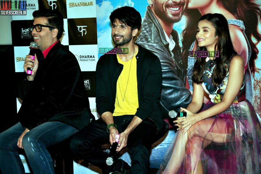 Alia Bhatt and Shahid Kapoor at Shandaar Trailer Launch