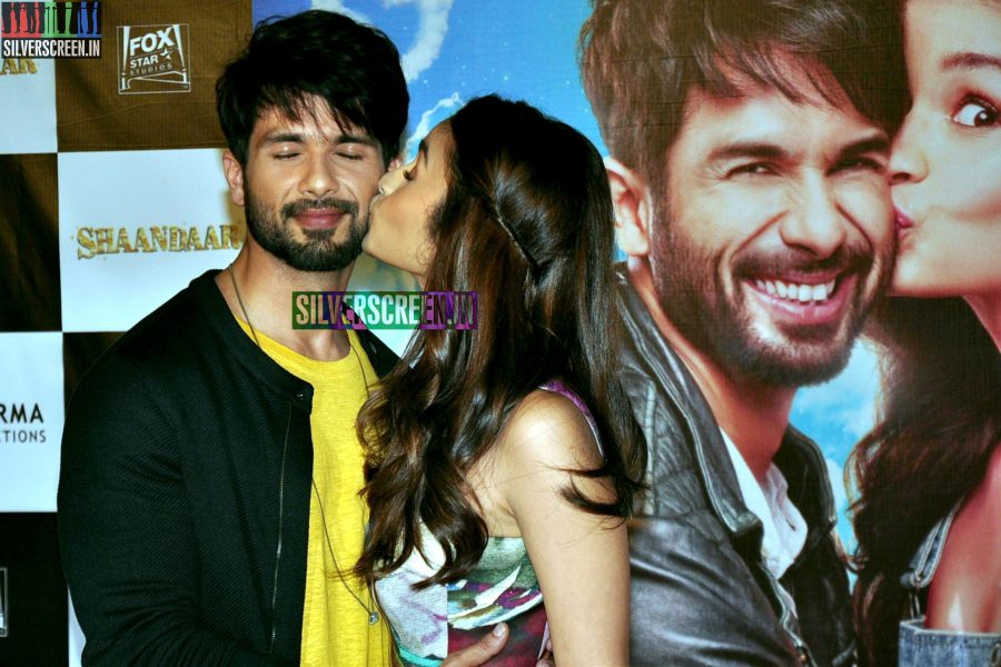 Alia Bhatt and Shahid Kapoor at Shandaar Trailer Launch