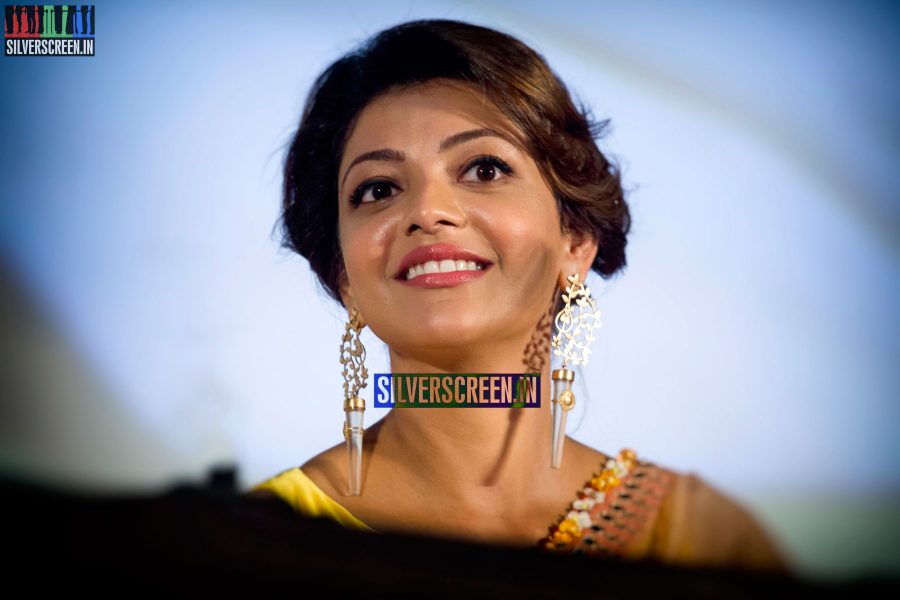 Kajal Aggarwal HQ Photos from Paayum Puli Audio Launch