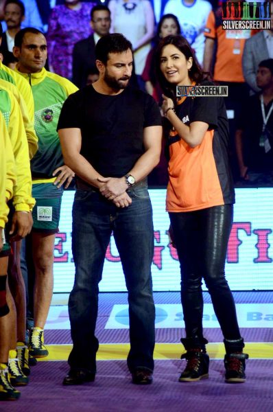 Katrina Kaif & Saif Ali Khan at Pro Kabbadi finals