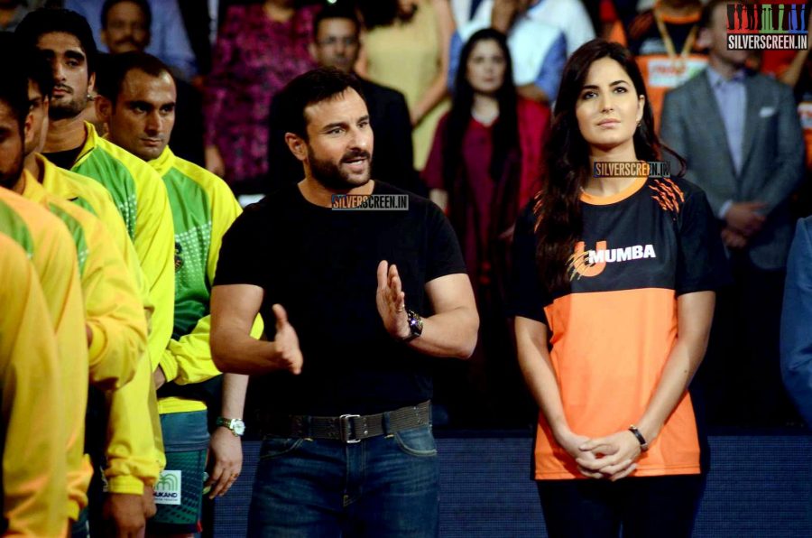 Katrina Kaif & Saif Ali Khan at Pro Kabbadi finals