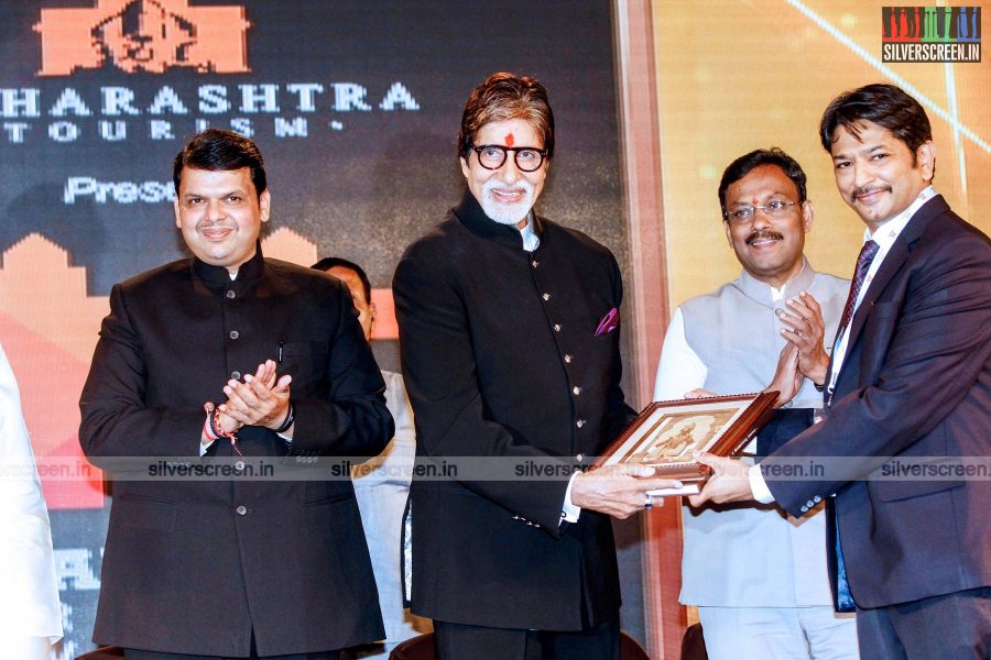 Amitabh Bachchan at the launch of the first Maharashtra International Travel Mart 2015