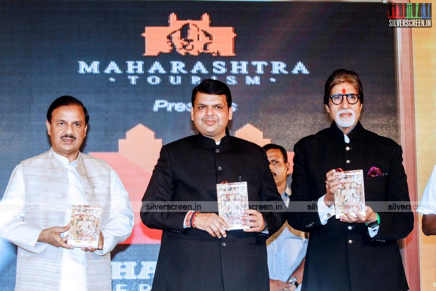 Amitabh Bachchan at the launch of the first Maharashtra International Travel Mart 2015