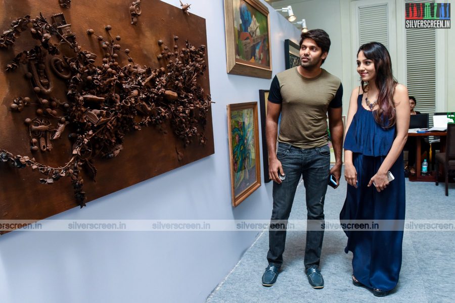 Arya and Lekha Washington at Art Fest by Sakshi Art Gallery