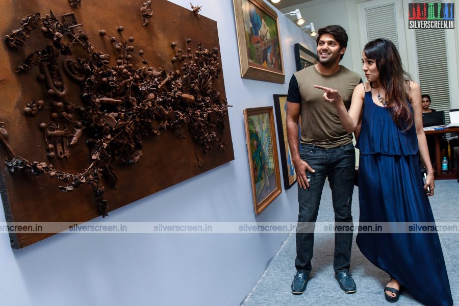 Arya and Lekha Washington at Art Fest by Sakshi Art Gallery