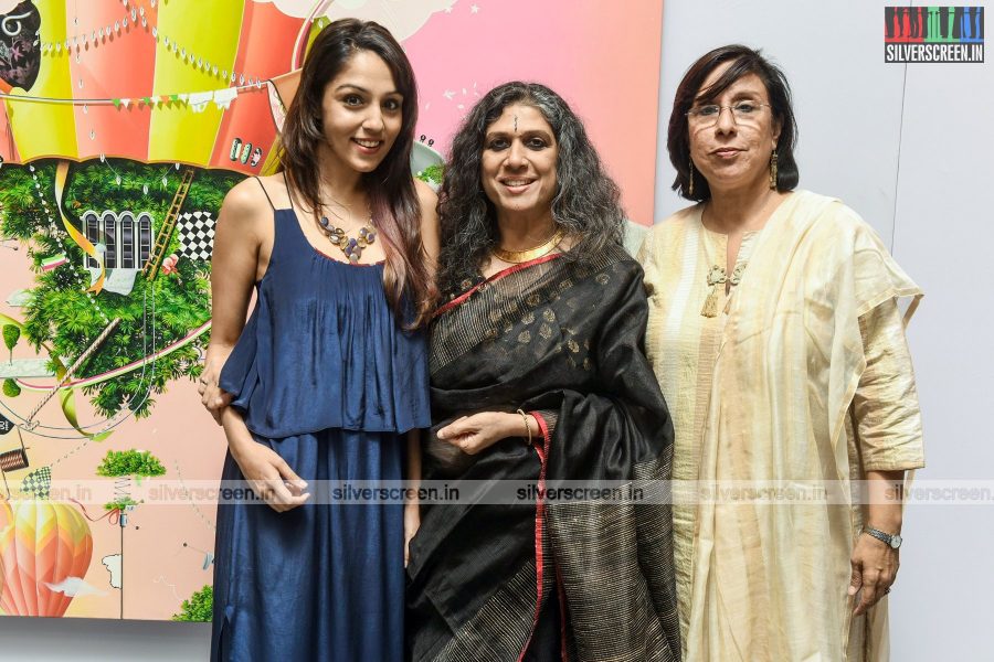 Arya and Lekha Washington at Art Fest by Sakshi Art Gallery