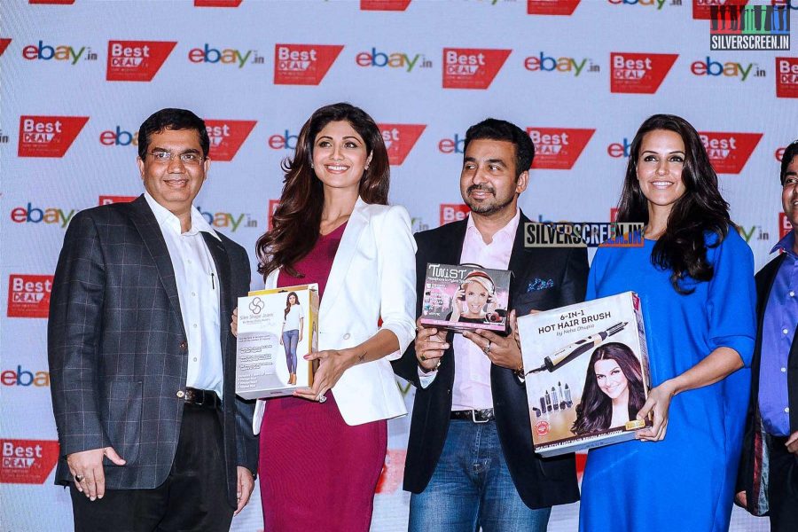 Neha Dhupia and Shilpa Shetty at Ebay and Best Deal TV Press Meet