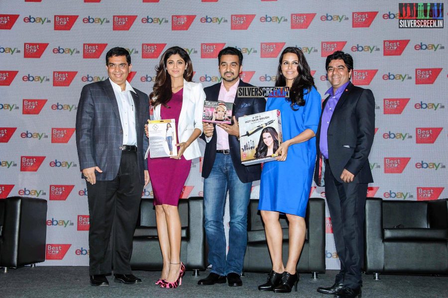 Neha Dhupia and Shilpa Shetty at Ebay and Best Deal TV Press Meet