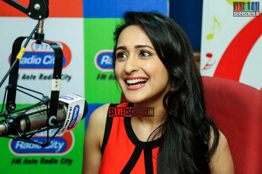 Pragya Jaiswal at Kanche Audio Launch at Radio City