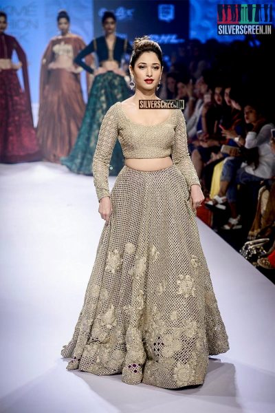 Tamannaah Bhatia walks for Neeta Lulla at LFW Winter Festive 2015