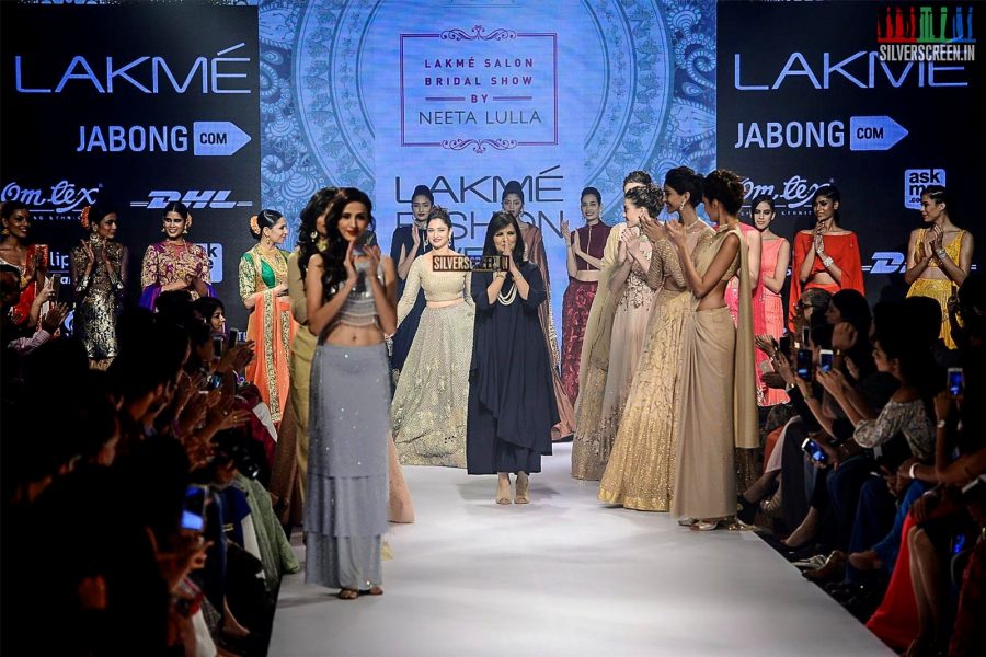 Tamannaah Bhatia walks for Neeta Lulla at LFW Winter Festive 2015