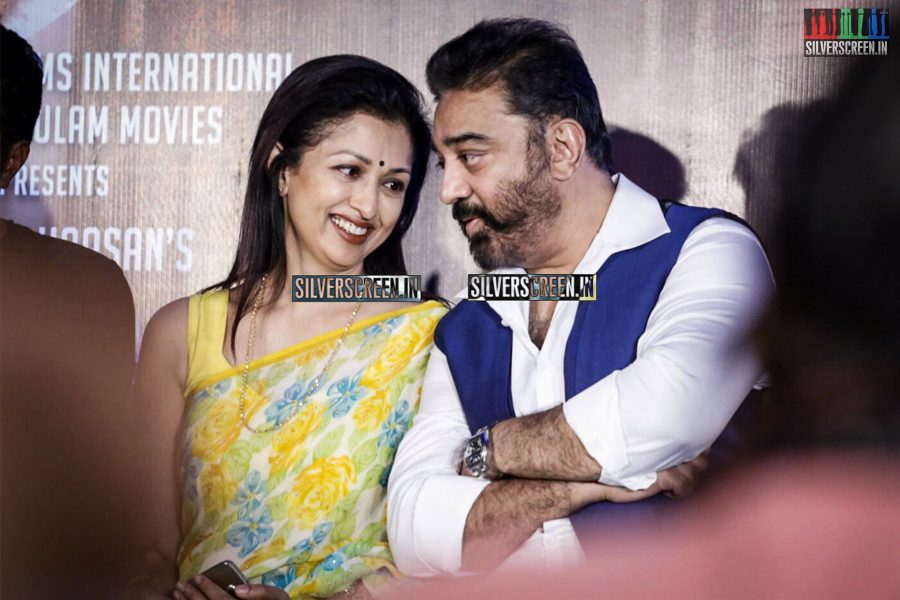 at Thoongaavanam Trailer Launch