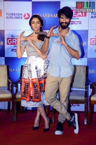 Alia Bhatt and Shahid Kapoor at Shaandaar Movie Promotions