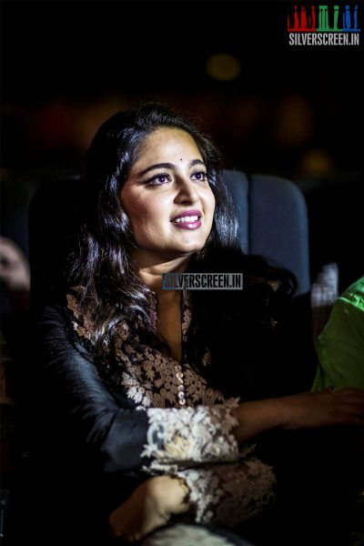 Anushka Shetty at Inji Iduppazhagi Audio Launch