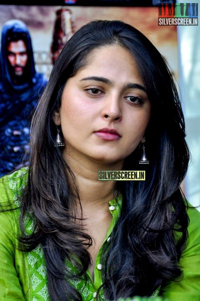 Anushka Shetty at Rudhramadevi Press Meet