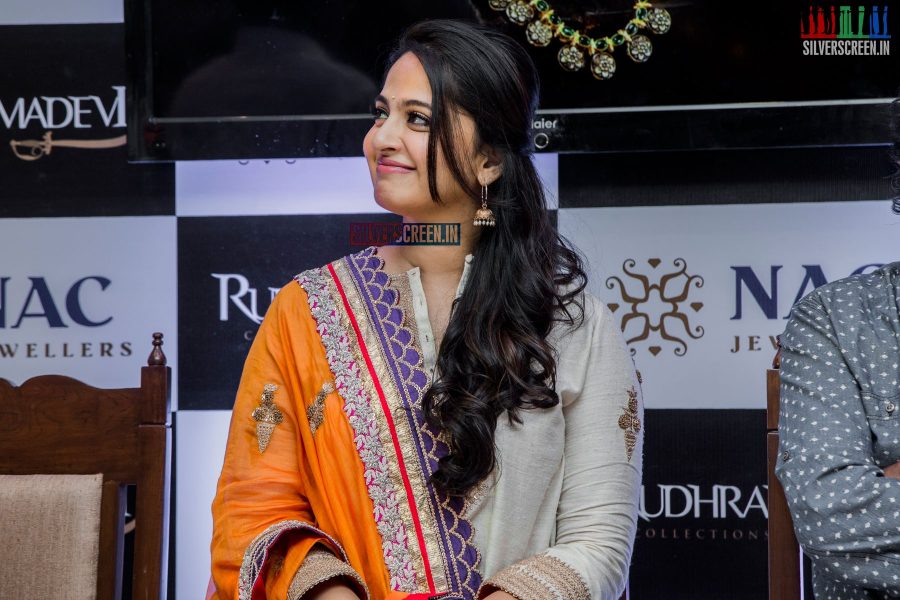 Anushka Shetty at the Launch of Rudhramadevi Collections
