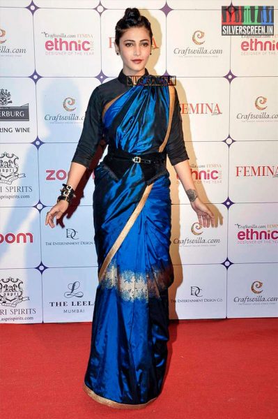 Shilpa Shetty and Shruti Hassan at Femina Ethnic Red Carpet