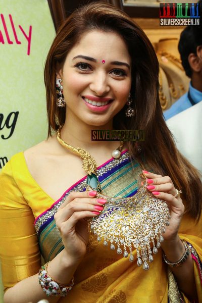 Tamannaah Bhatia Inaugurates Manepally Jewellers at Punjagutta