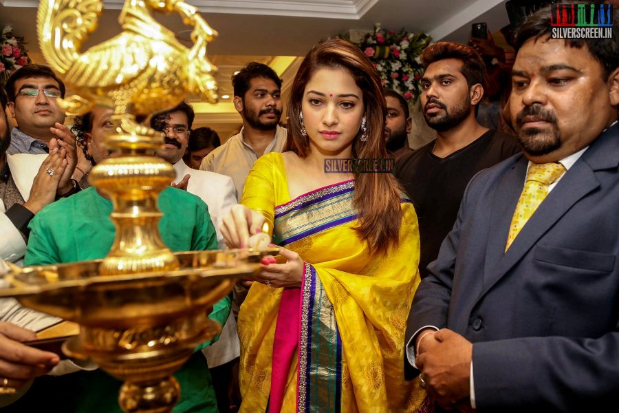 Tamannaah Bhatia Inaugurates Manepally Jewellers at Punjagutta